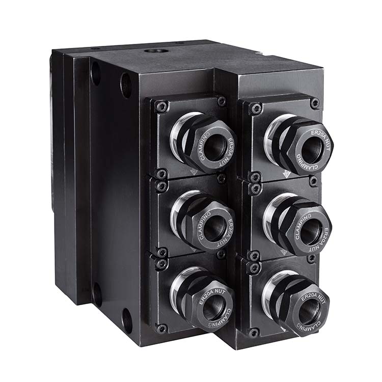 ER20-T6Z-C50 六轴齿轮台阶动力头